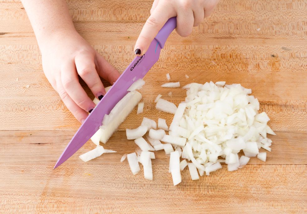 Chop your onions.
