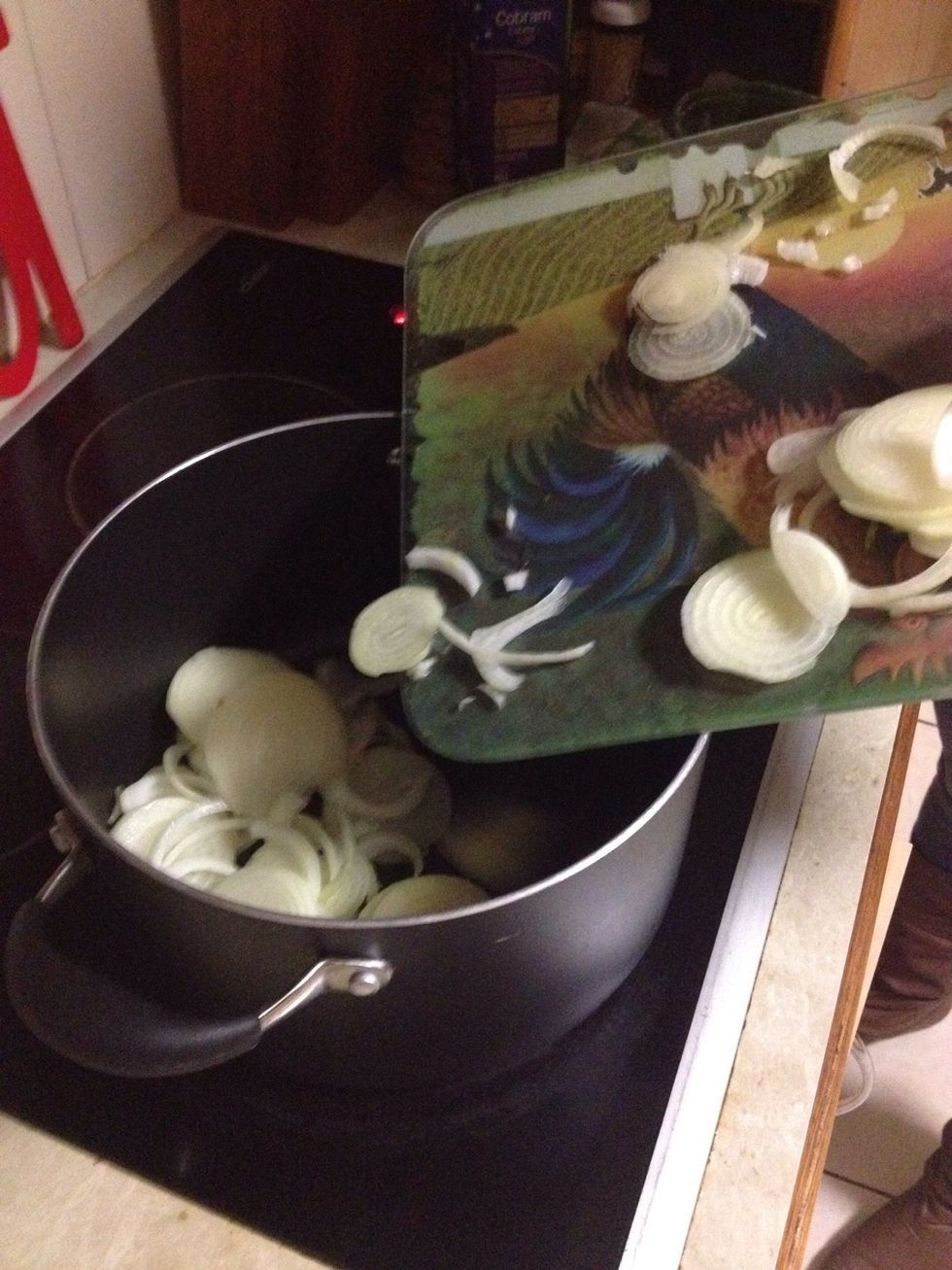 Heat a pan (or pot) and saut\u00e9 the heck out of them!