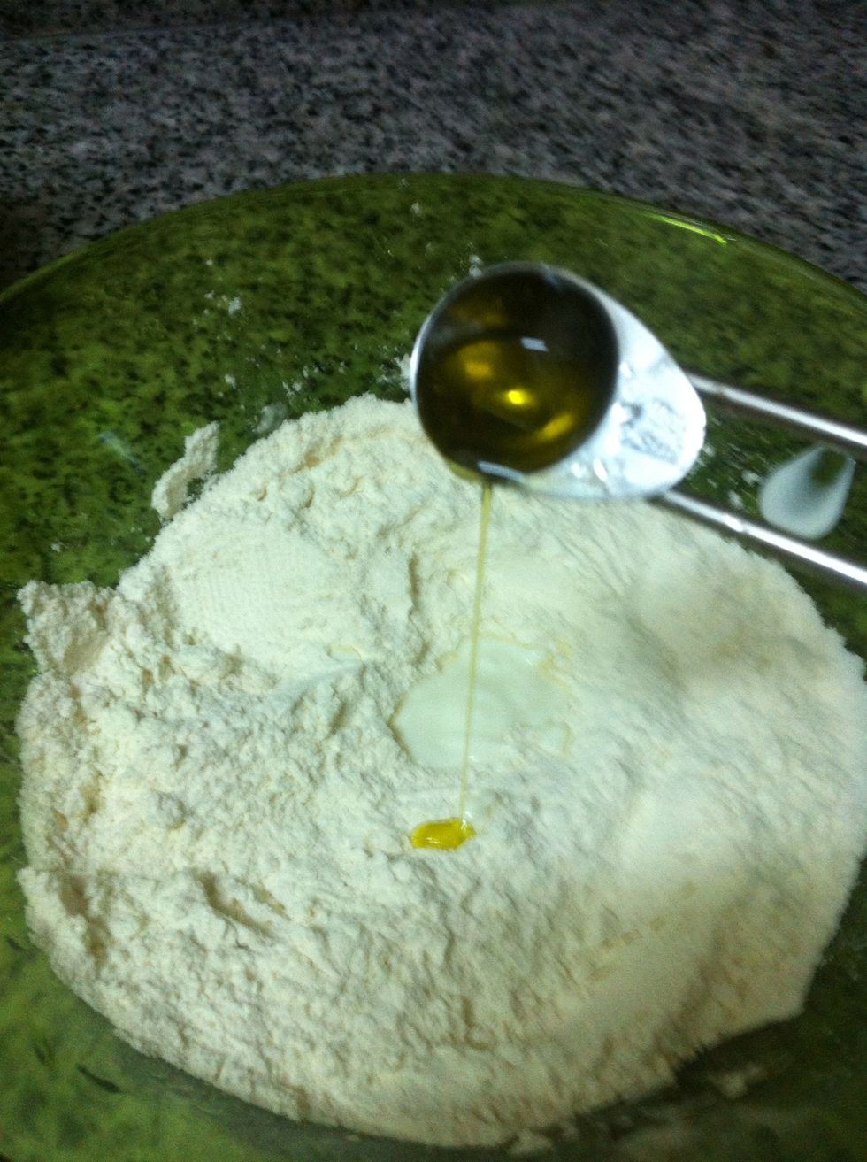 1 1/2 spoon of olive oil