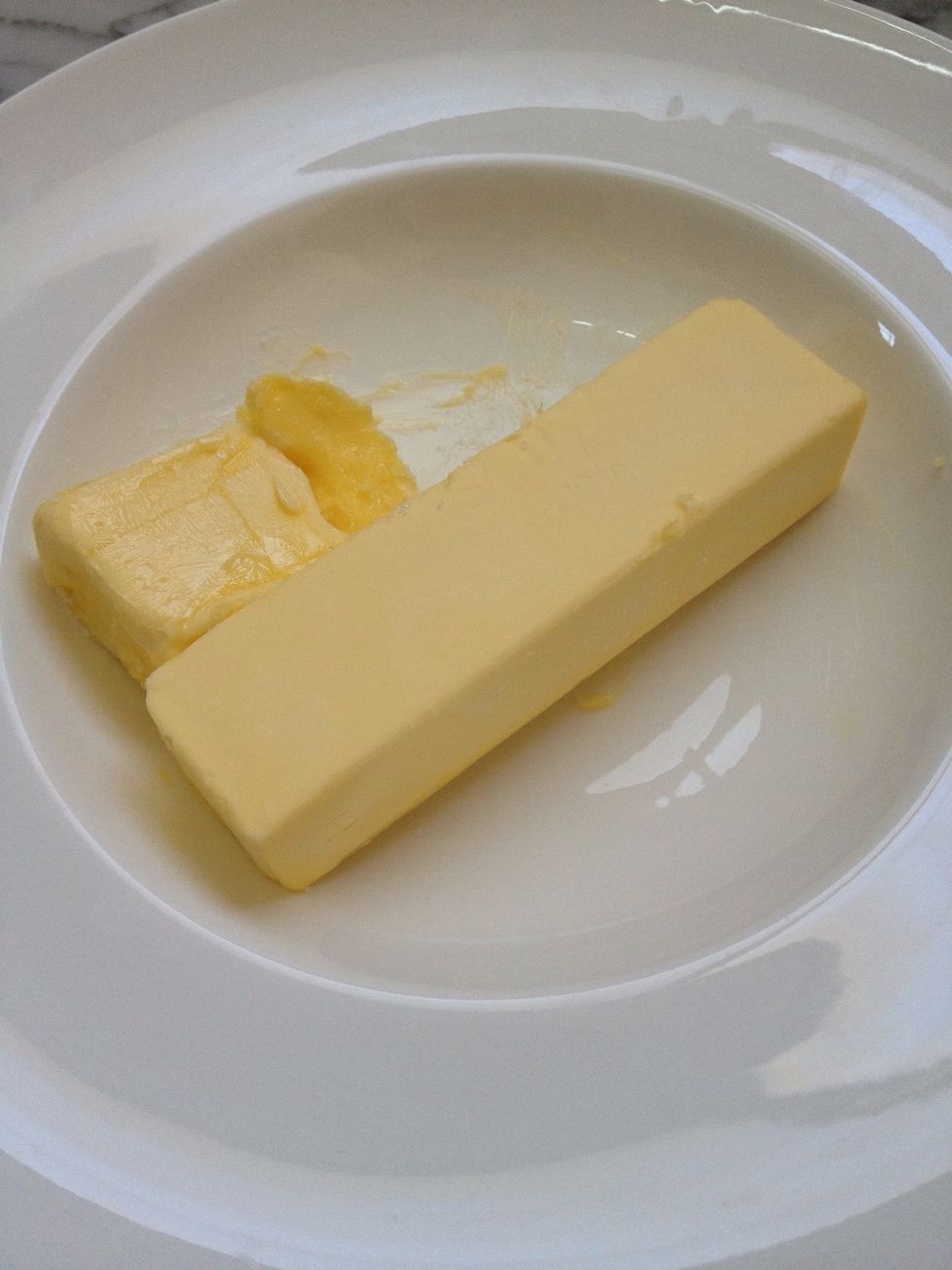 1 1/3 fingers of butter