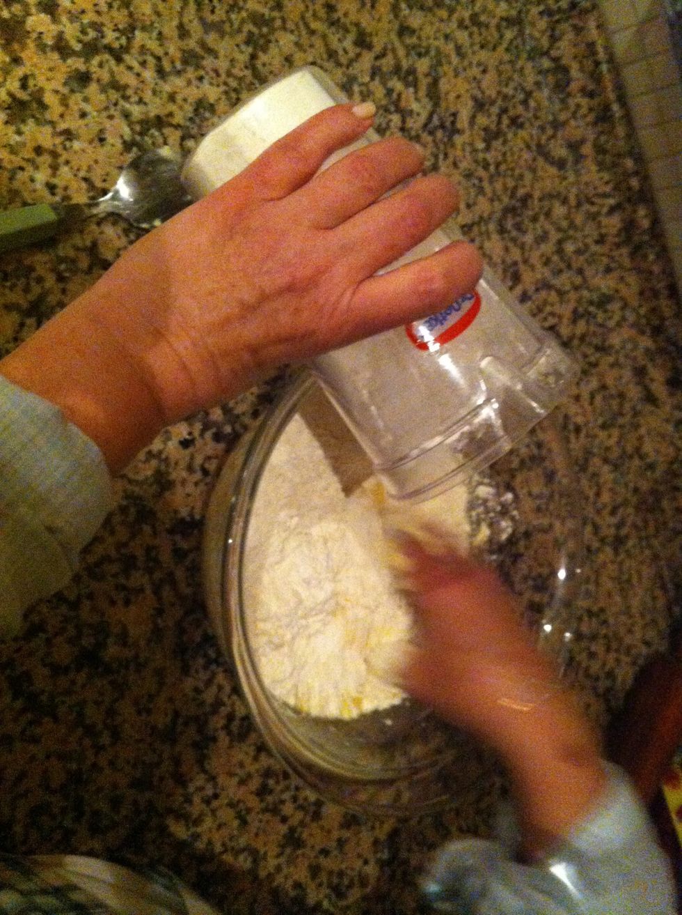 1.150 Gr Flour add slowly .