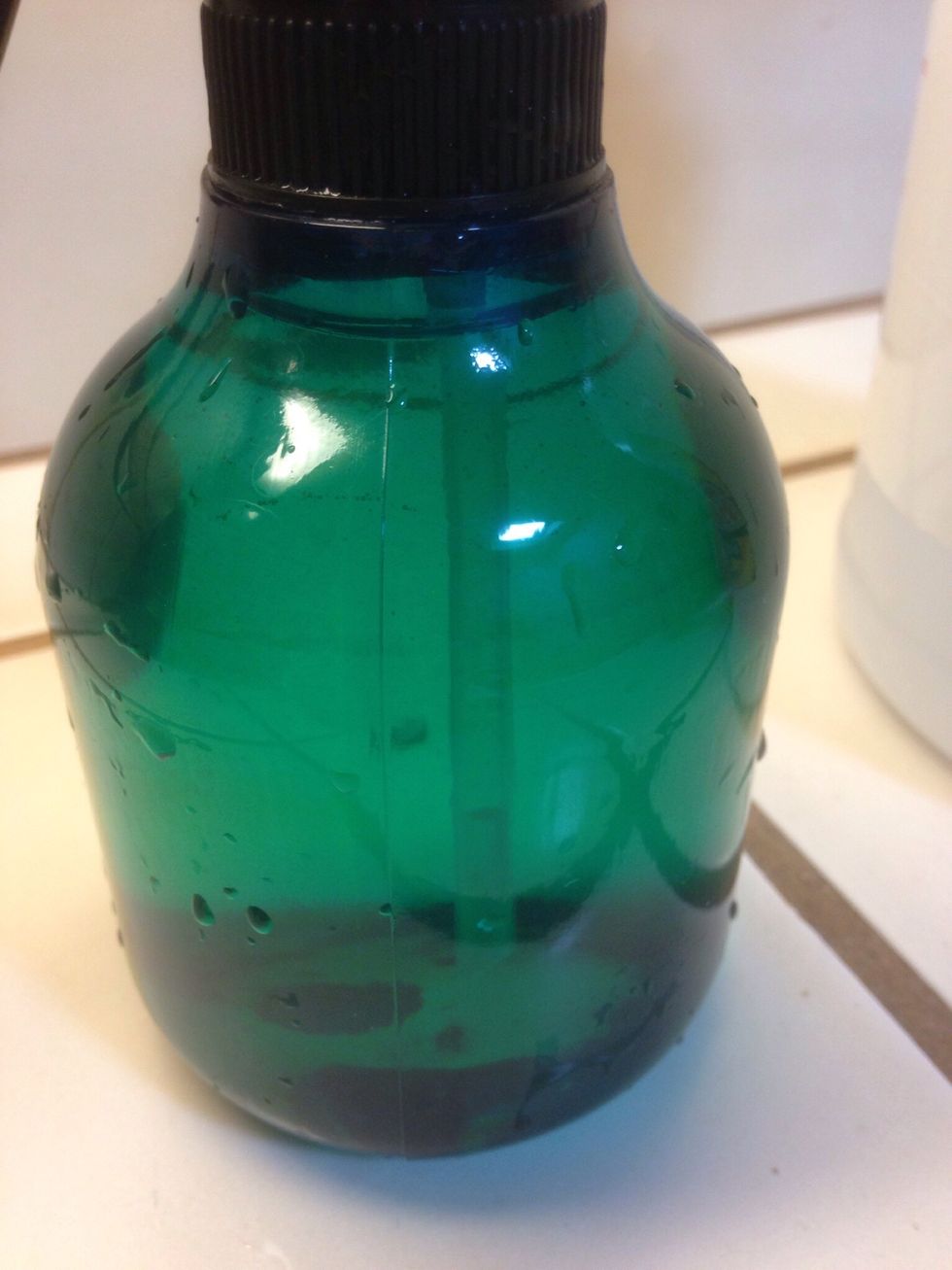 1/2 ammonia, 1/2 hot water...ready for work!