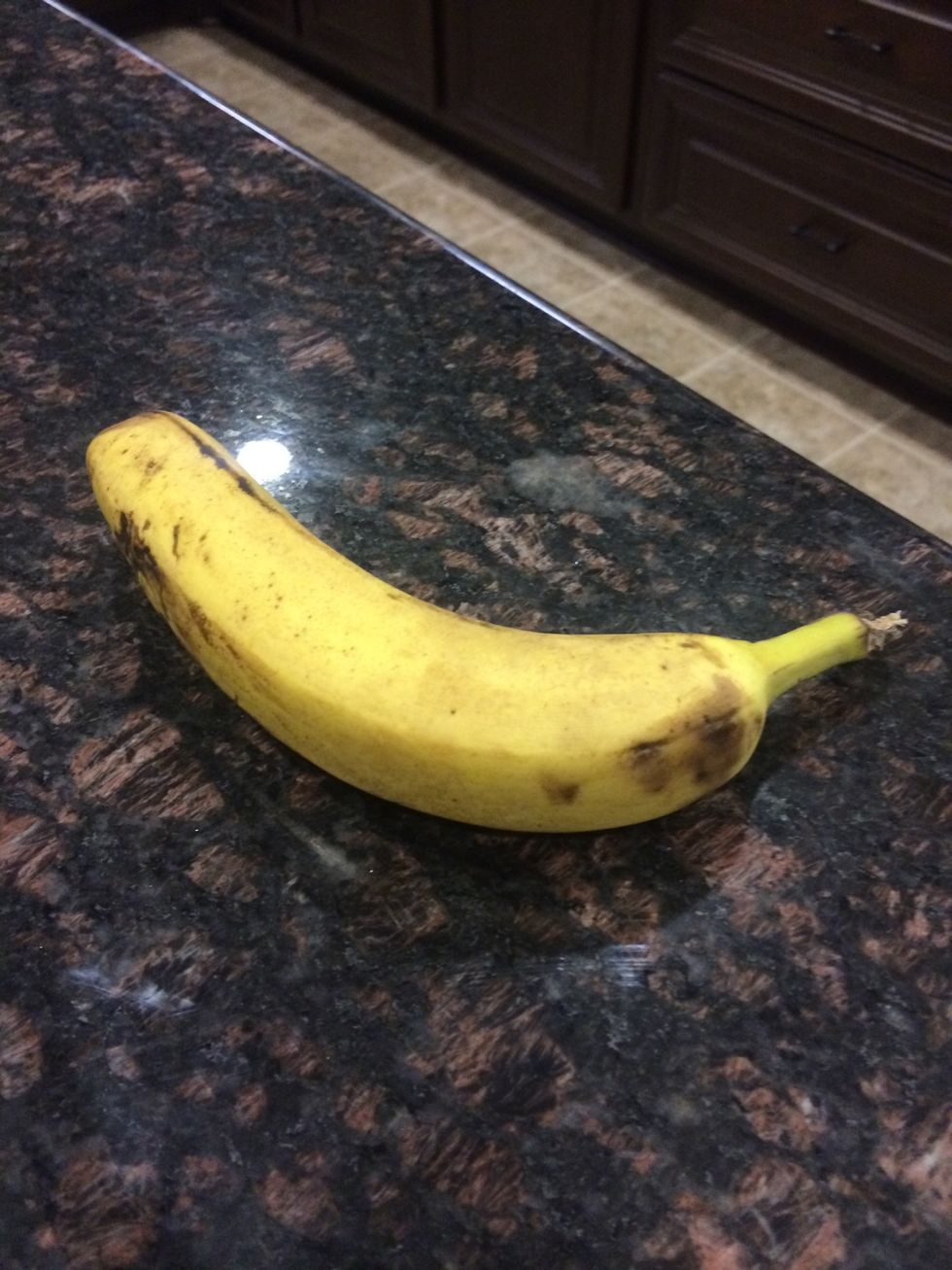 1/2 banana in chunks add to milk