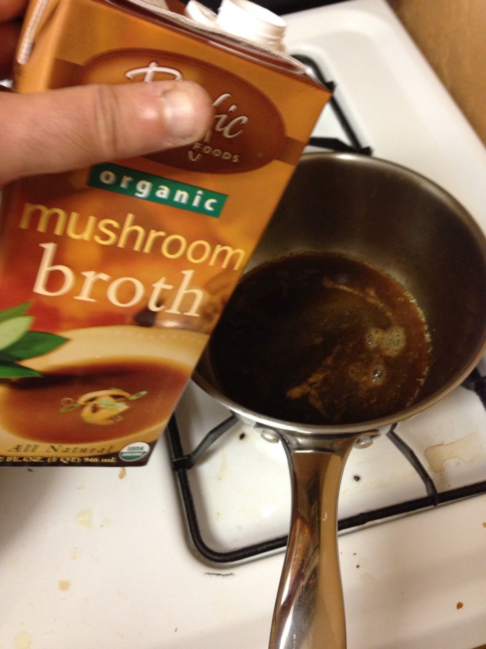 1/2 cup mushroom broth