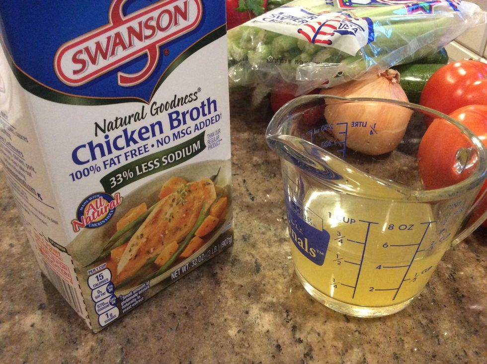 1/2 cup of chicken broth