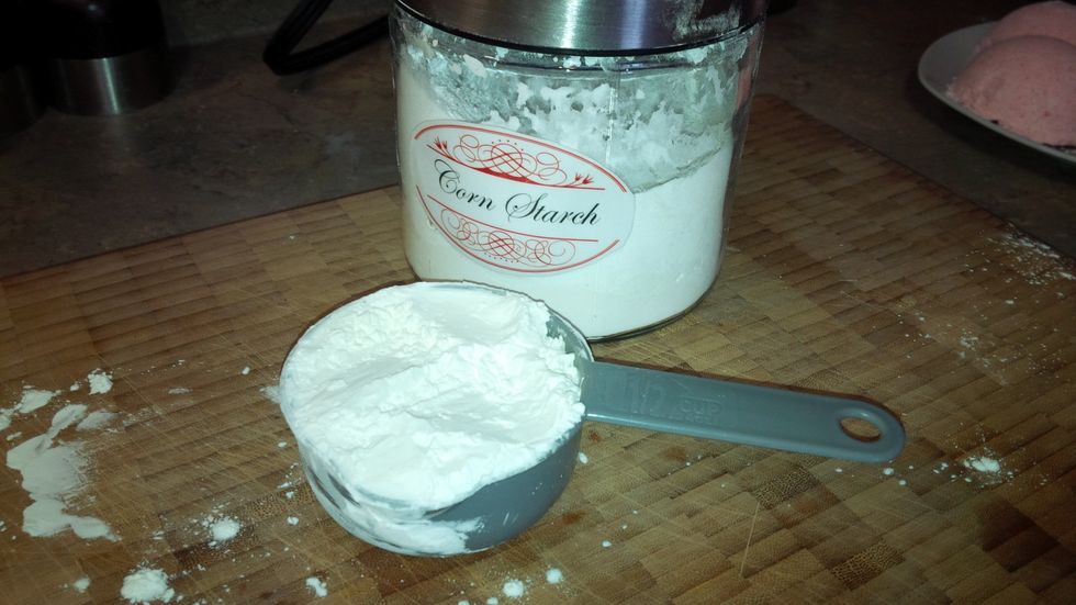 1/2 cup of cornstarch.