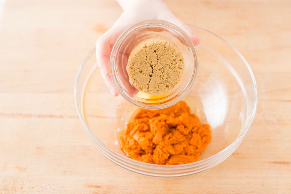 1/2 cup of light brown sugar--don't forget to pack it in!