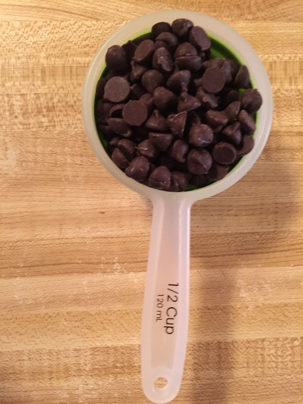 1/2 dark chocolate chips