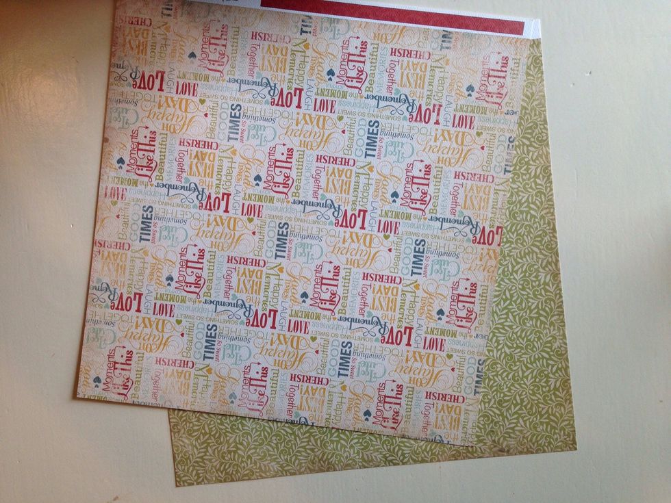 1-2 : Supporting patterns for the other layers and accessories. If you're using single-sided paper, use 2-4 different coordinating patterns .