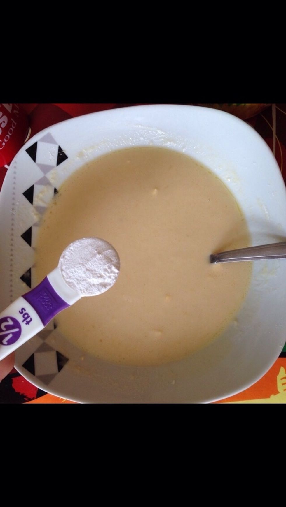 1/2 tbs of baking powder