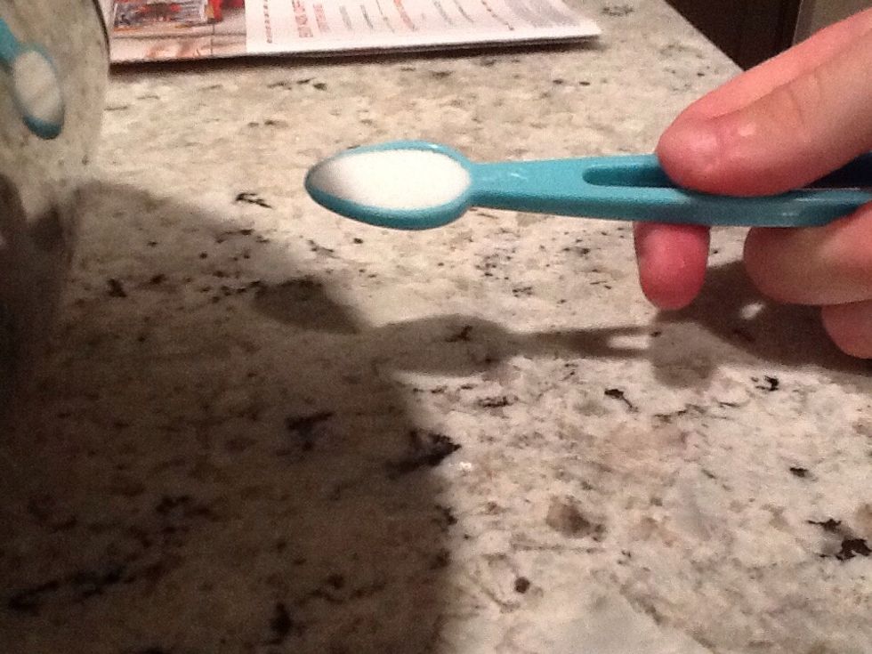 1/2 teaspoon of salt.