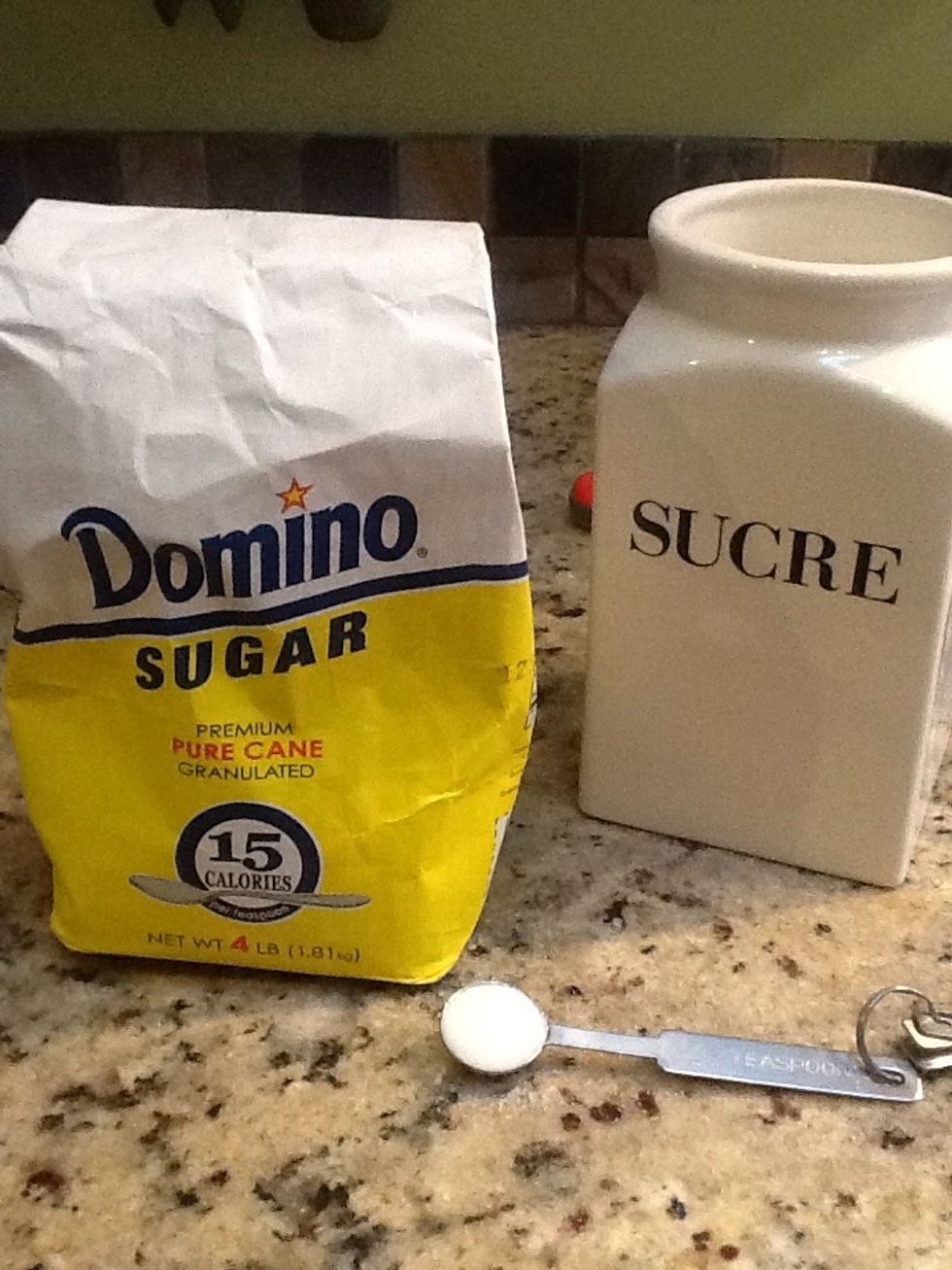 1/2 tsp of sugar