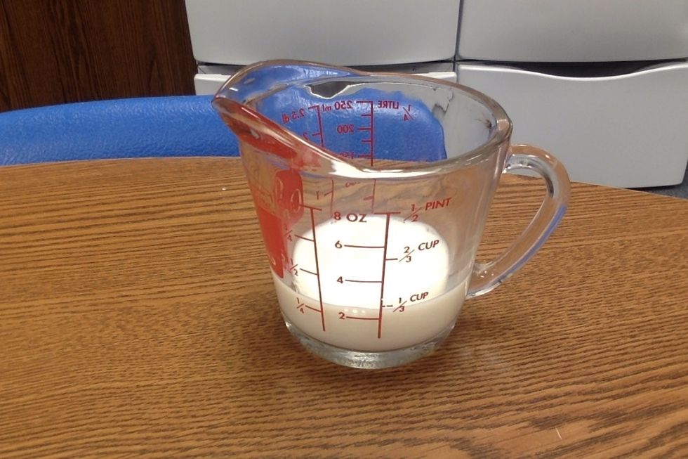 1/4 cup milk, at room temperature