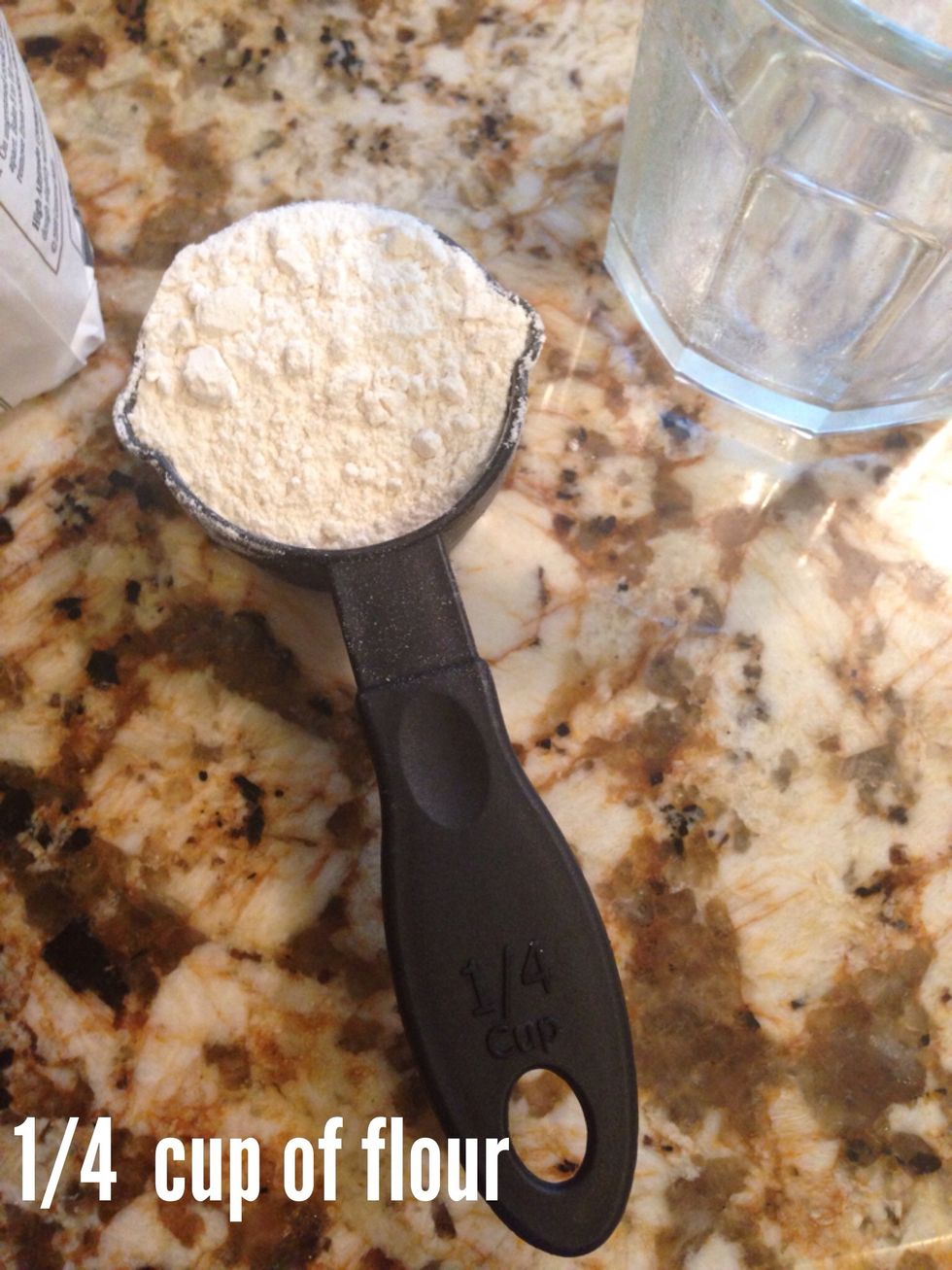 1/4 cup of flour