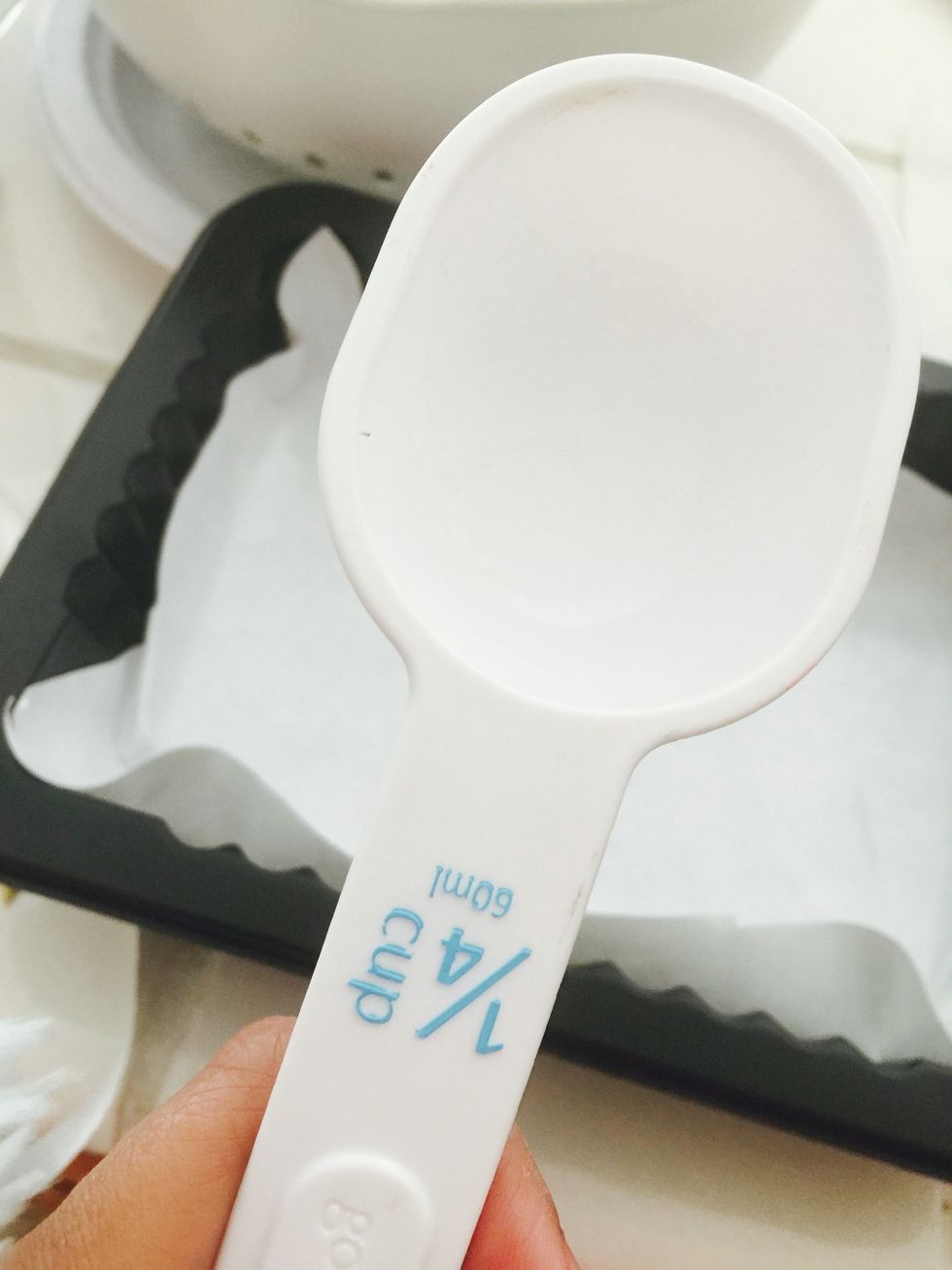 1/4 cup of white sugar