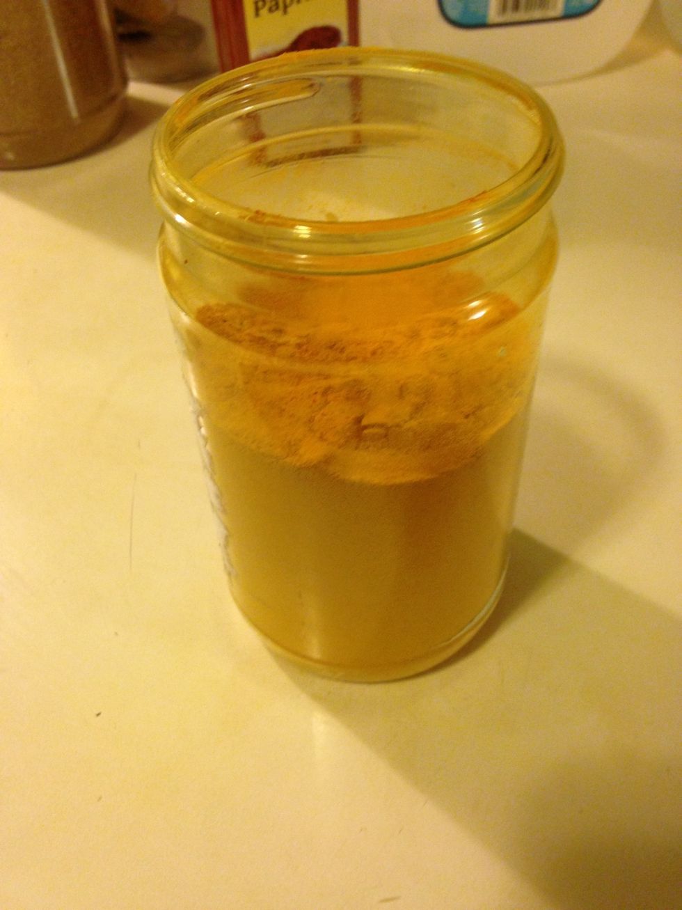 1/4 of a tea spoon of turmeric powder