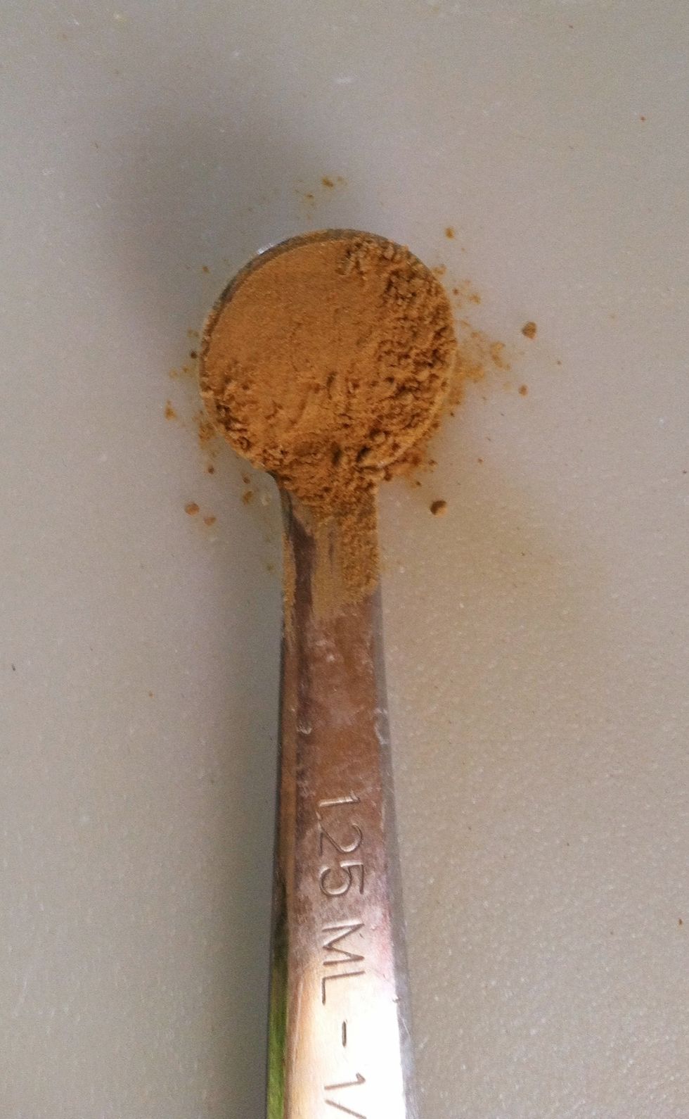 1/4 teaspoon of ground ginger.