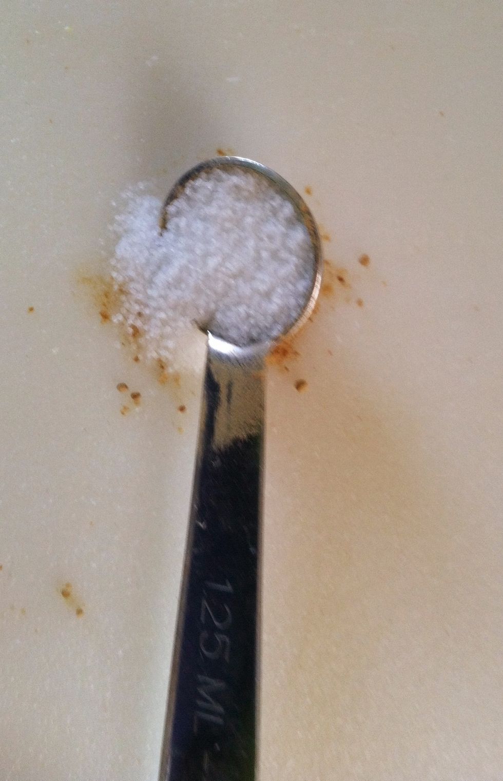 1/4 teaspoon of salt.