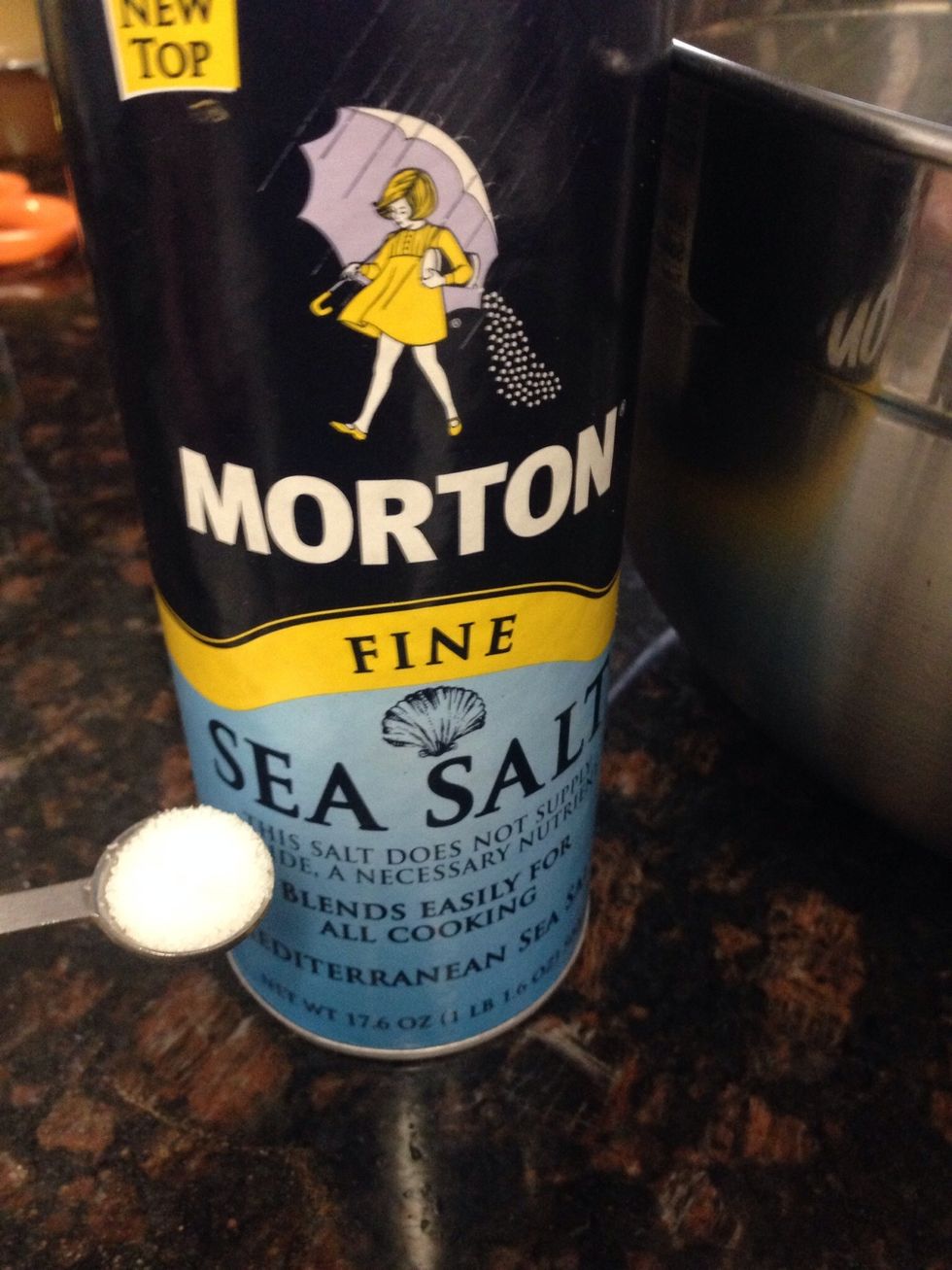 1/4 tsp fine sea salt, to dry ingredients.