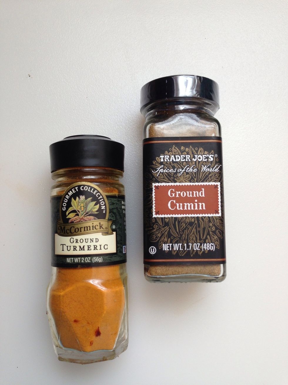 1/4 tsp Ground Cumin  1/2 tsp turmeric