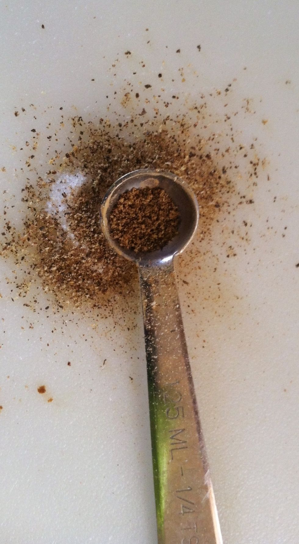 1/8 teaspoon of black pepper.