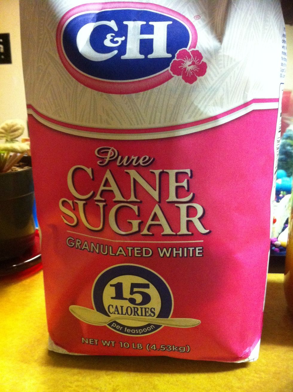 1/8th cup sugar to start out add more or less according to your desired consistency