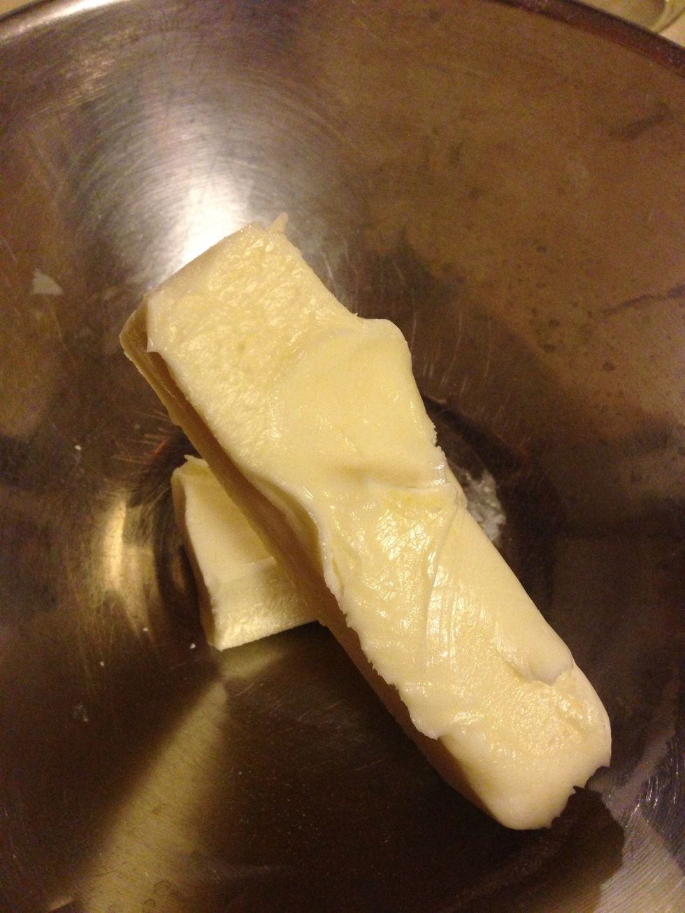 1 and 1/2 sticks aka 3/4 of a cup