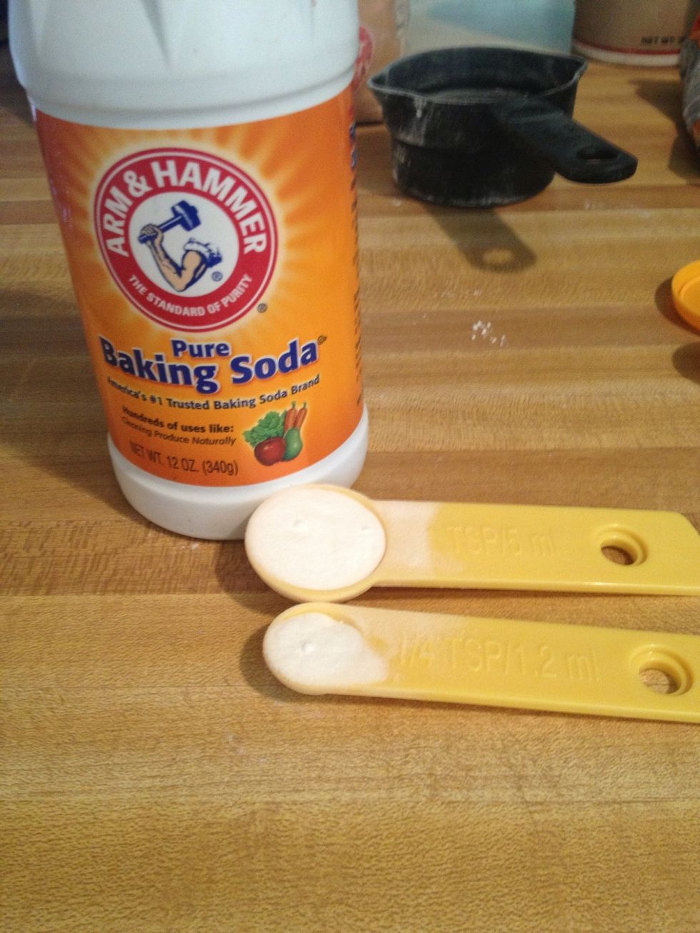 1 and 1/4 teaspoon baking soda