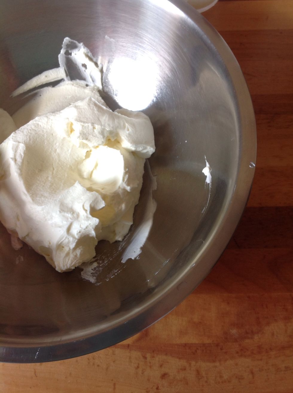 1 and a half cups of cream whipped