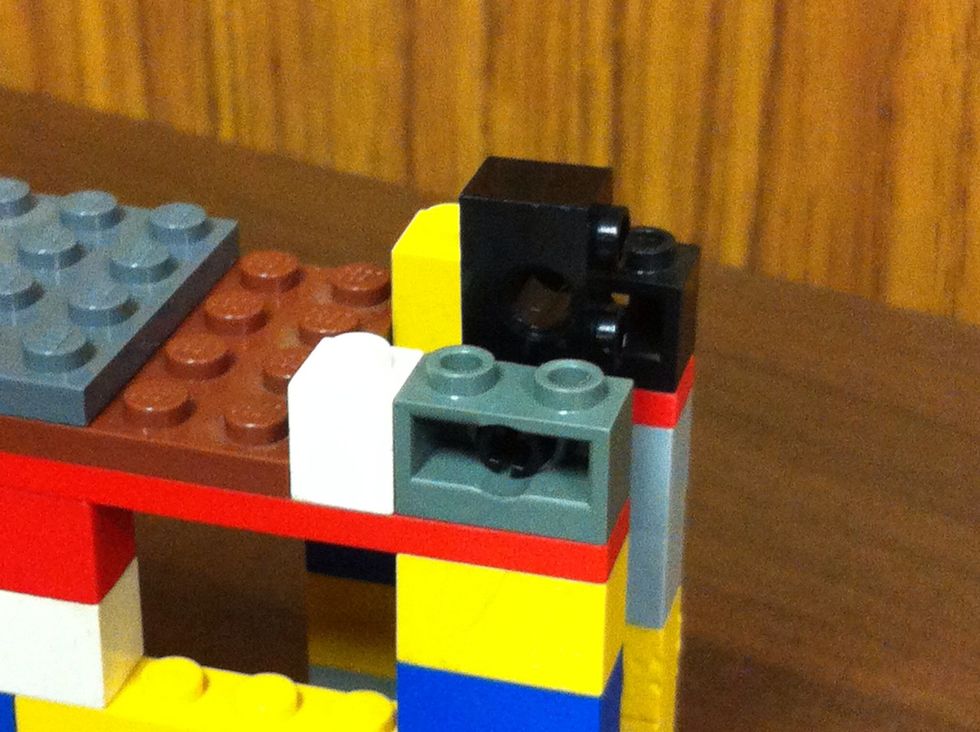 1 black 10x1 with holes|1 yellow 1x1| 1 white 1x1 full size