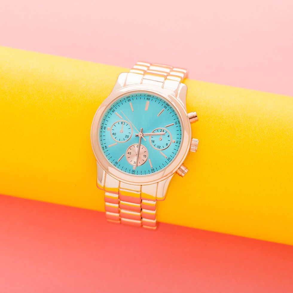 1. Blue Dial Rose Gold Bracelet Watch ($28): If your mom\u2019s had the same watch since you were little, it\u2019s time to give her an upgrade. This watch features a bright blue dial against a rose-toned band.