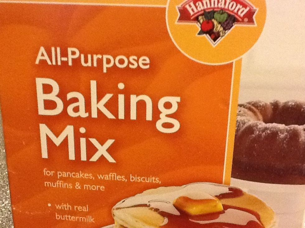1 cup baking mix \ud83d\ude1b. Also grease a baking sheet