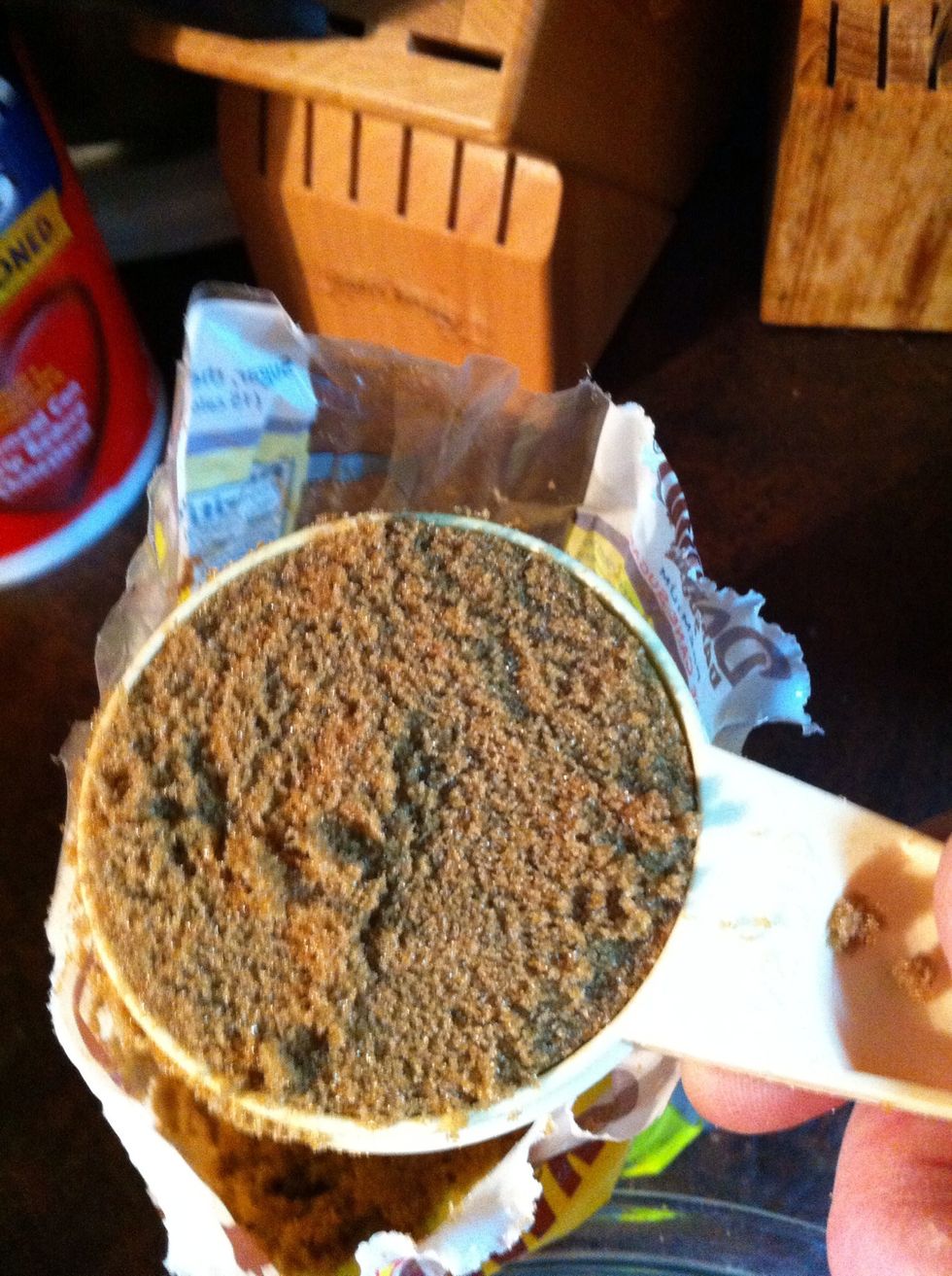 1 cup brown sugar.