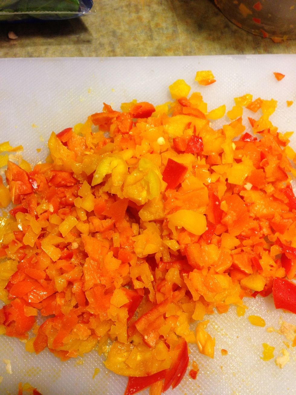 1 cup Chopped bell peppers