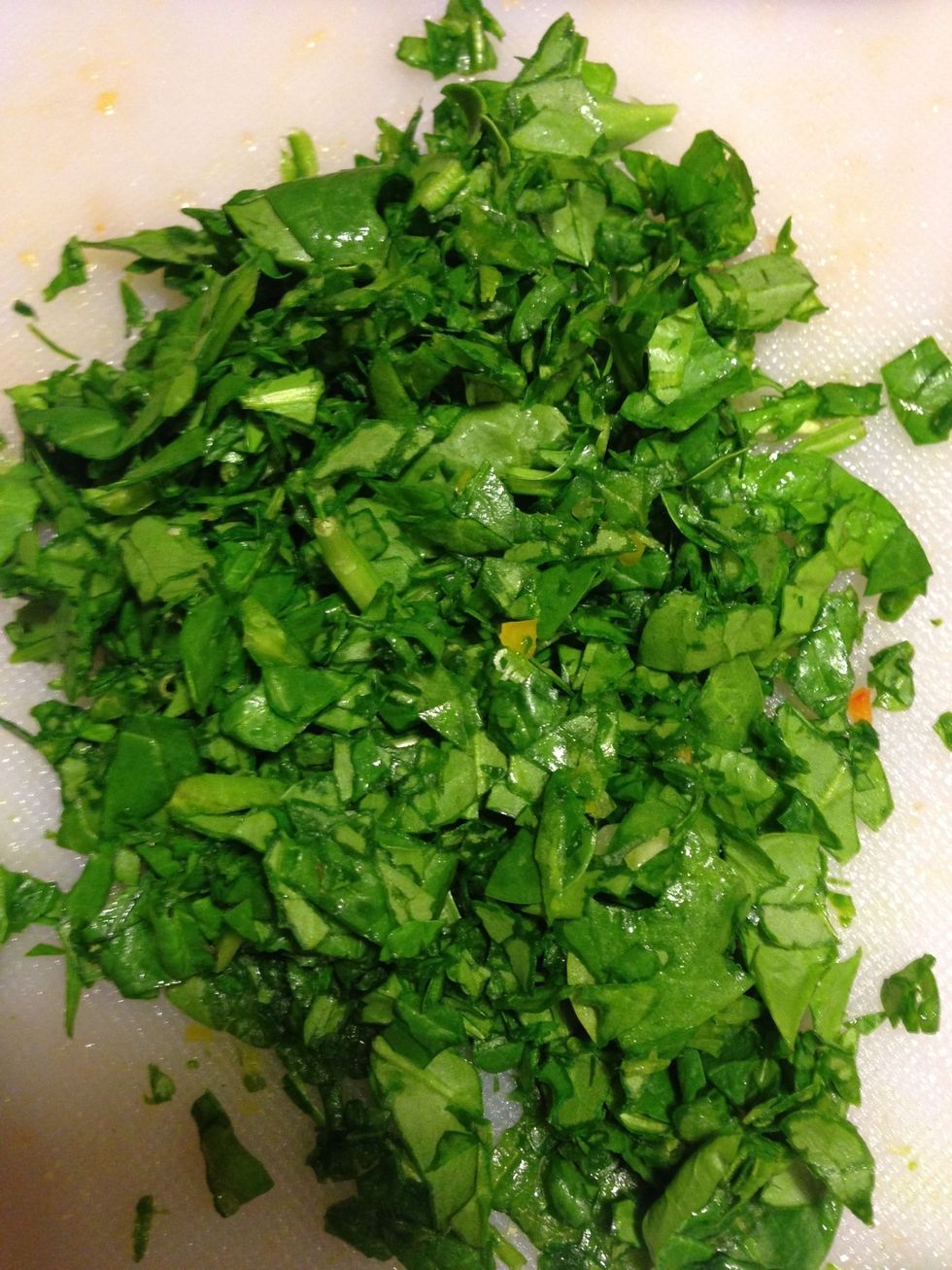 1 cup Chopped spinach