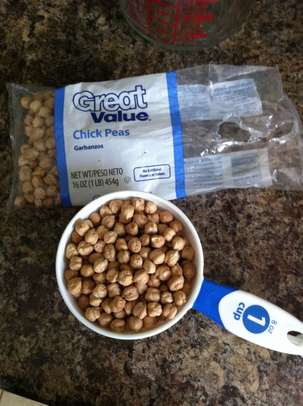 1 cup dried chickpeas