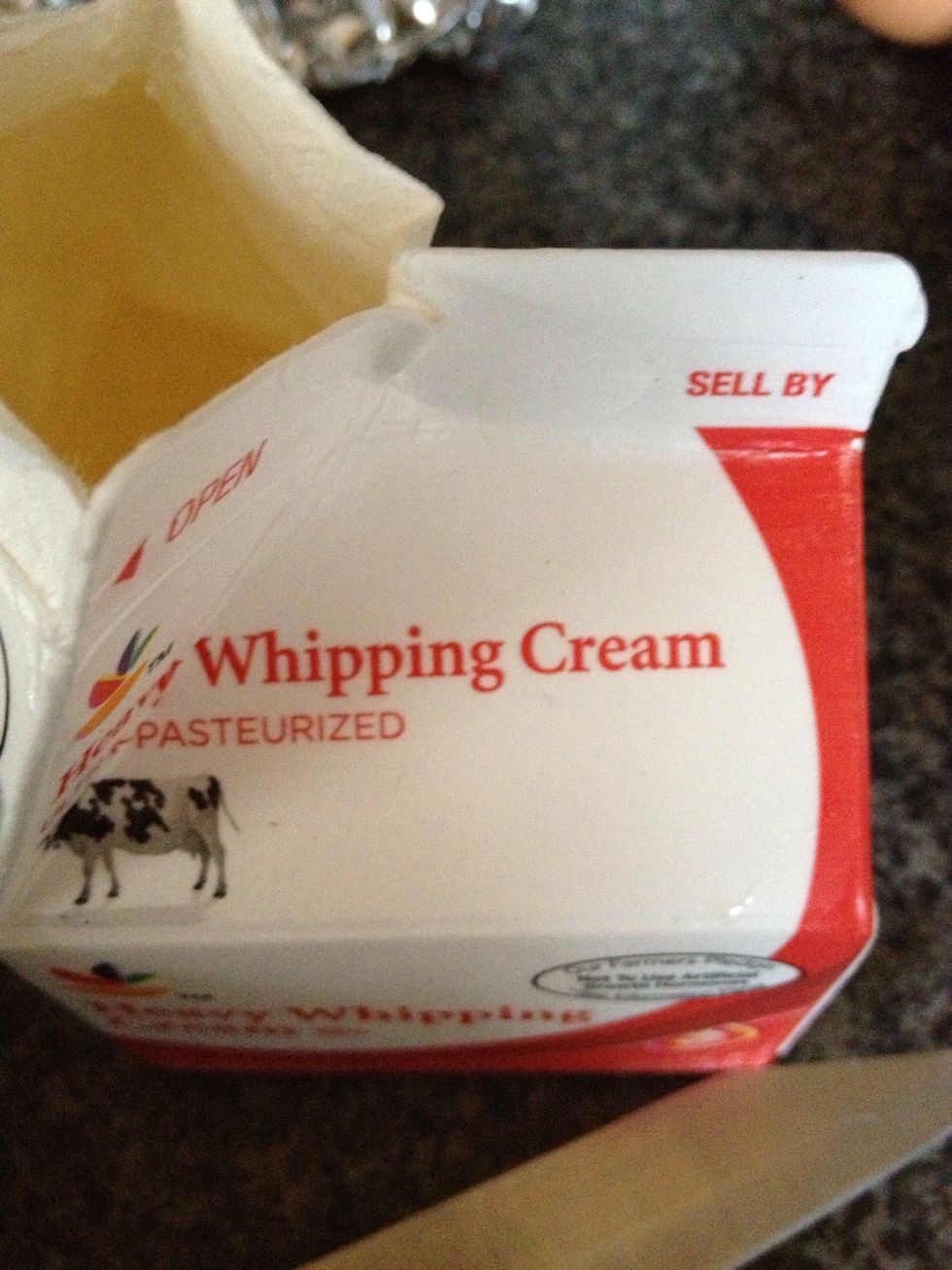1 cup heavy cream or light cream