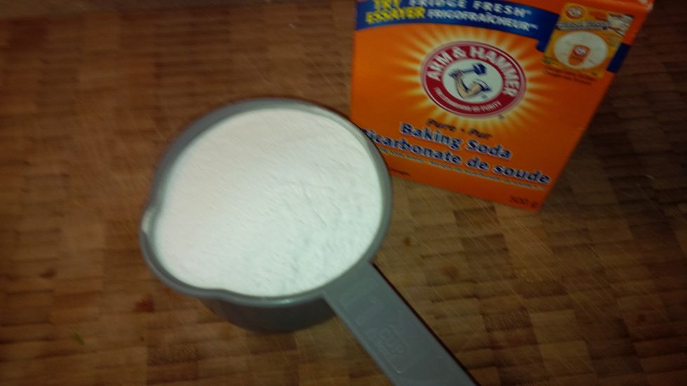 1 cup of baking soda.