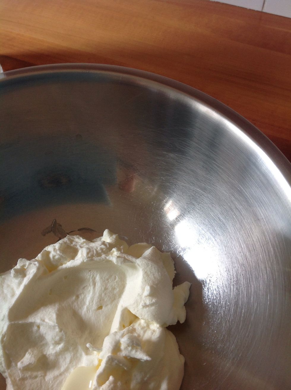 1 cup of cream whipped