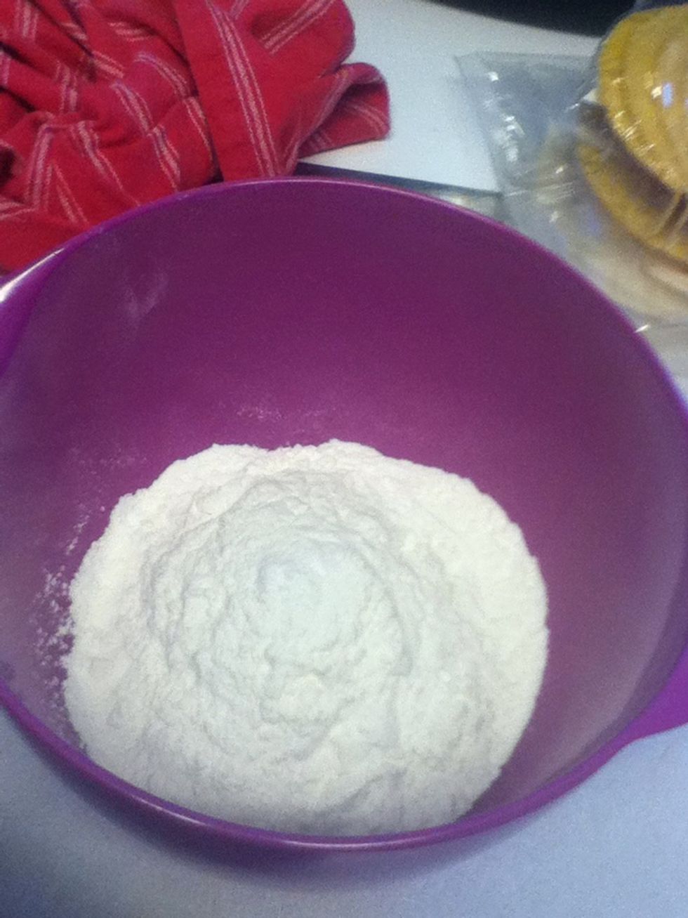 1 cup of flour with it