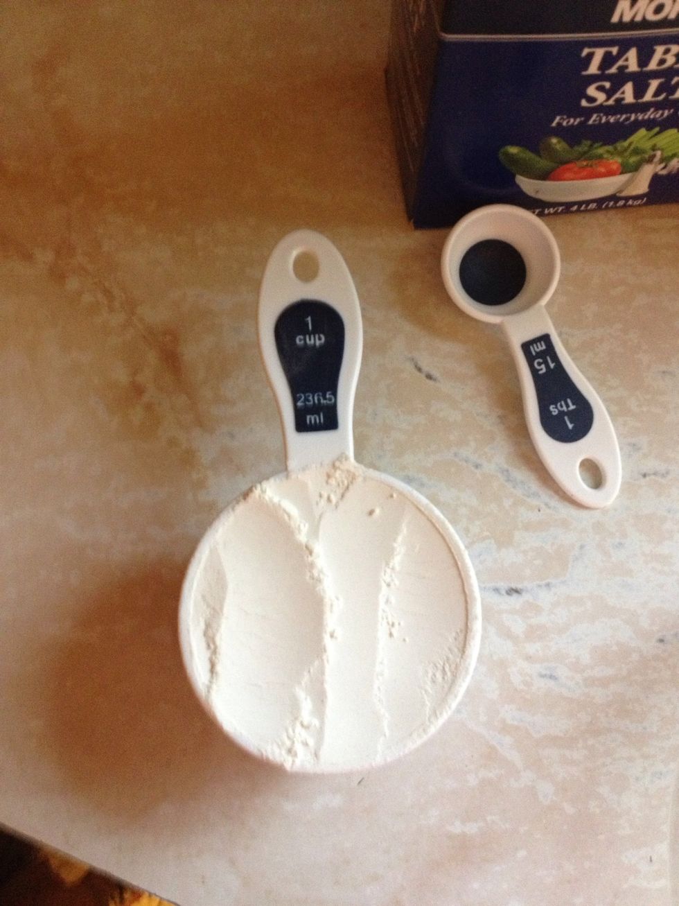 1 cup of flour.