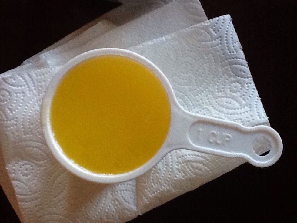 1 cup of melted butter