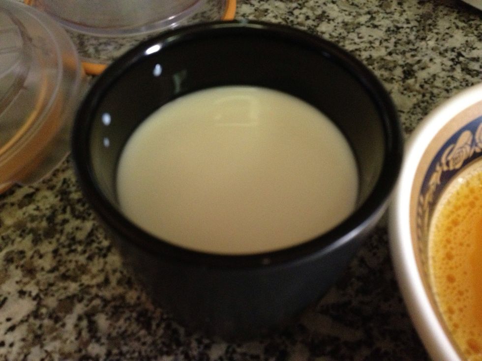 1 cup of milk. You can have full cream or skimmed.