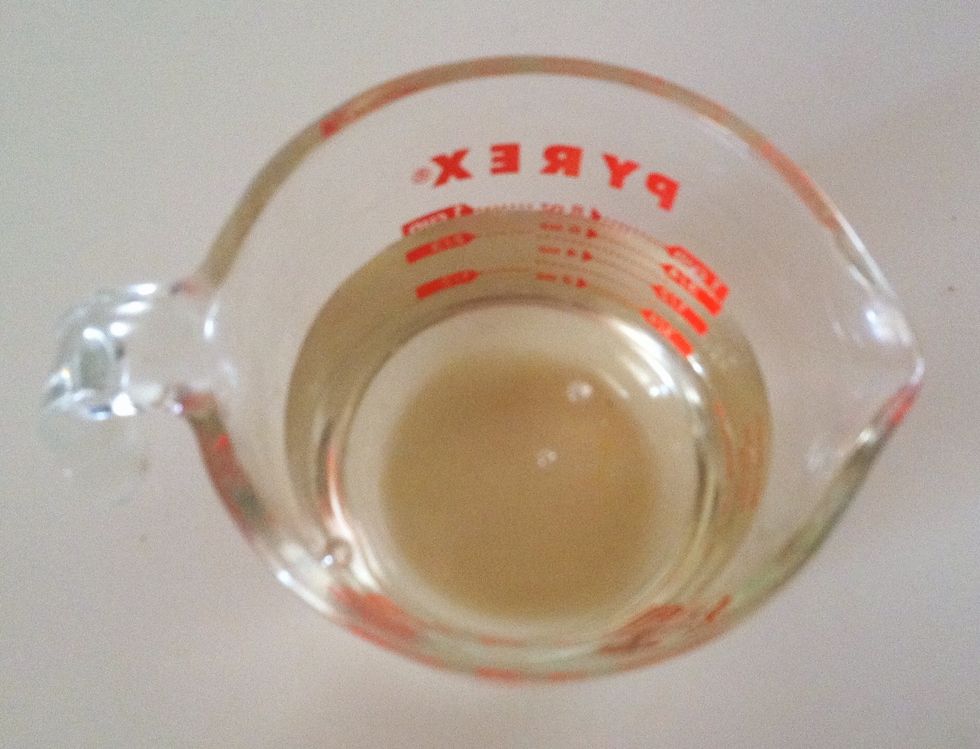 1 cup of of simple syrup. (see my simple syrup guide)