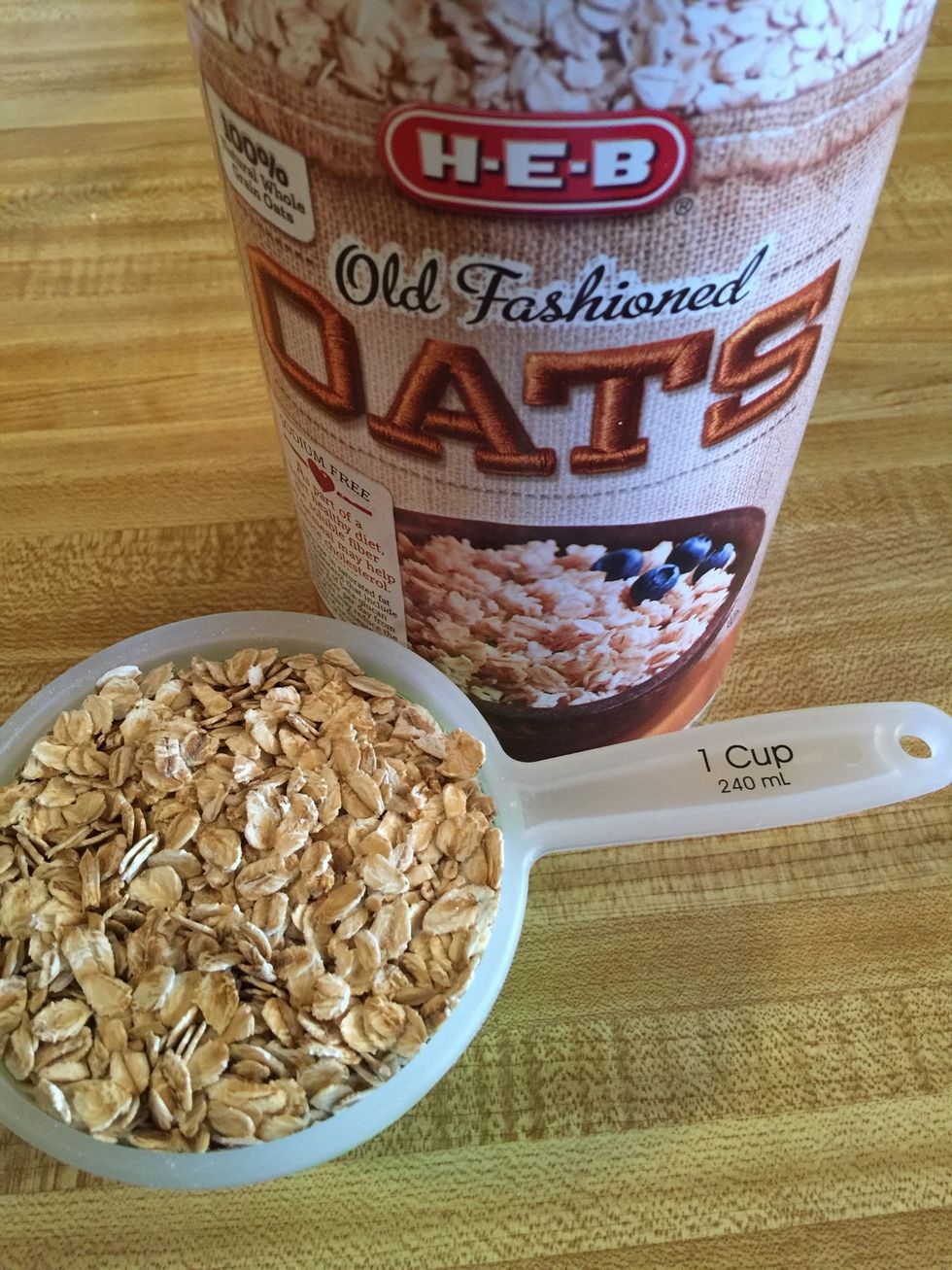 1 cup old fashion oats