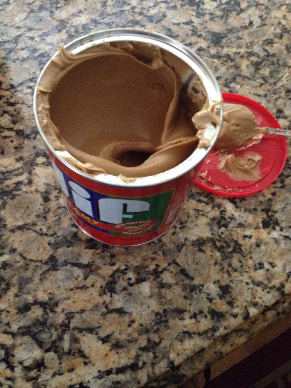 1 cup peanut butter. Beat well