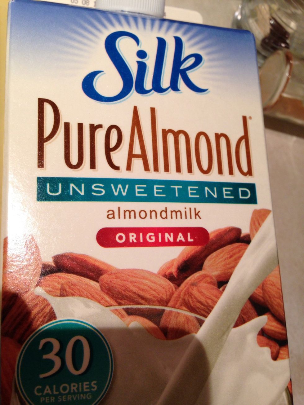 1 Cup Silk Unsweetened Almond Milk (this brand doesn't contain Carrageenan)