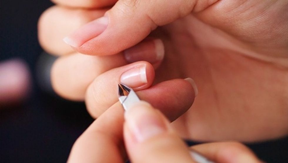 1. DO NOT cut your cuticles!!!! Your cuticles act as a barrier against bacteria, so if you cut your cuticles, that protection is gone. Cutting them results in red and swollen, infected cuticle \ud83d\ude31\ud83d\ude31\ud83d\ude31