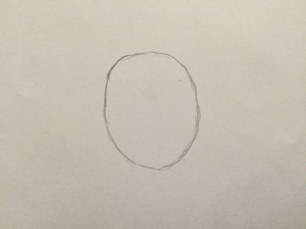 1. Draw a circle for the head