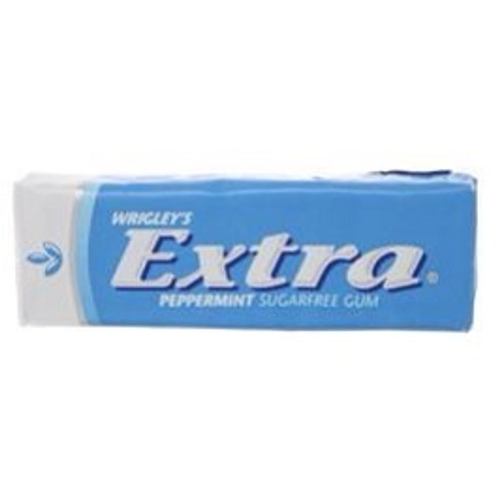 1. First, get one brand of gum, unwrap it, and keep chewing it for one hour.